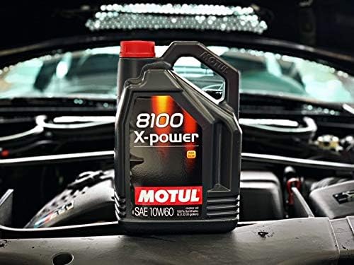 Motul 8100 X-Power SAE 10W60 100% Synthetic Engine Oil 5 Liter (106144)