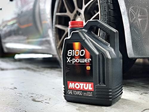 Motul 8100 X-Power SAE 10W60 100% Synthetic Engine Oil 5 Liter (106144)