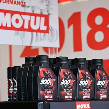 Motul 104121 300V Factory Line 4T 10W-40 100% Synthetic Engine Oil 4 Liters Ester Core Technology Racing Motorcycle Motor Lubricant