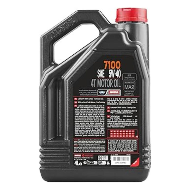 Motul 7100 4T 5W40 100% Synthetic Engine Oil 4 Liters (104087)