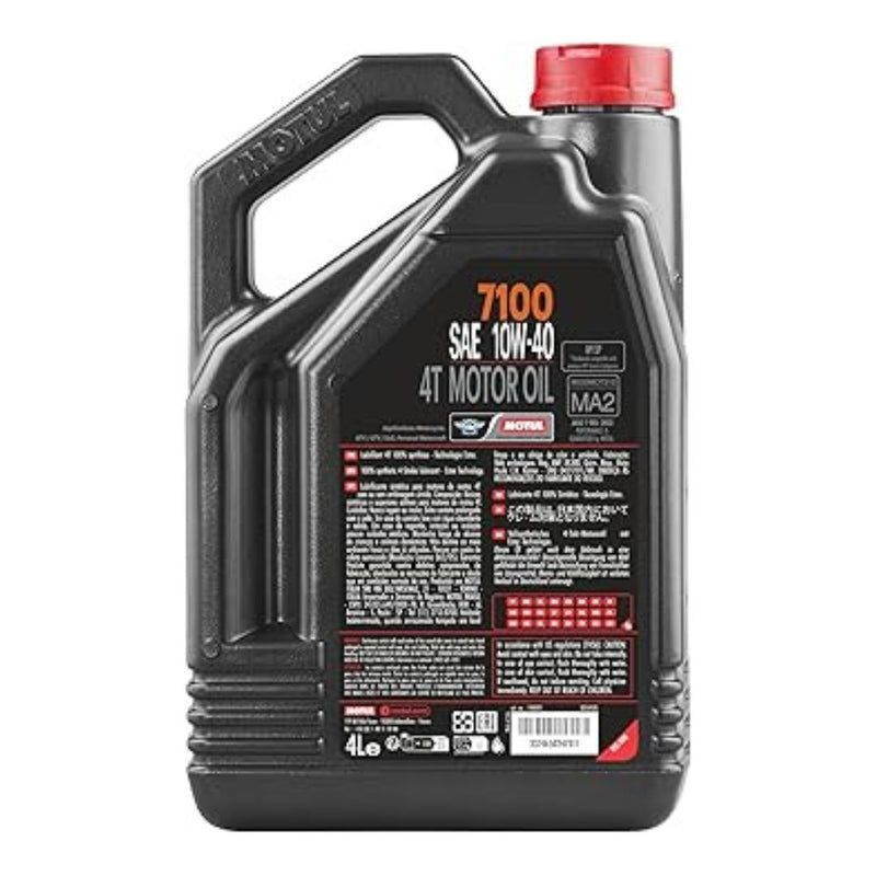 Motul 7100 Road & Off Road 4T 10W-40 100% Synthetic Motor Oil 4 Liters (104092)