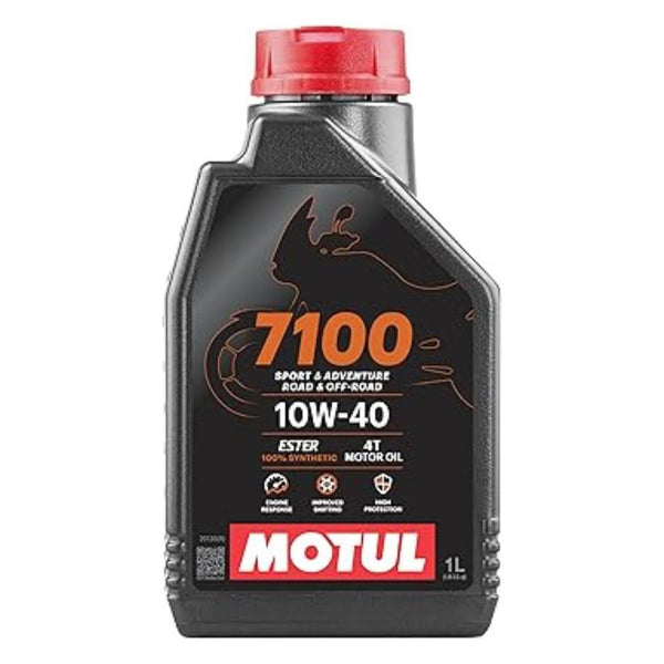 Motul 7100 4T 10W-40 Road & Off Road 100% Synthetic Motor Oil 1 Liter (104091)