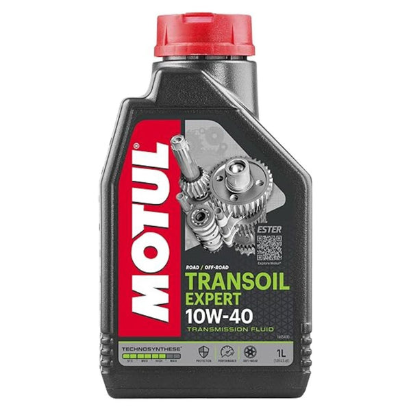 Motul 100963 Road & Off Road Transoil Expert 10w-40 Transmission Fluid Technosynthese Lubricant, 1L Volume