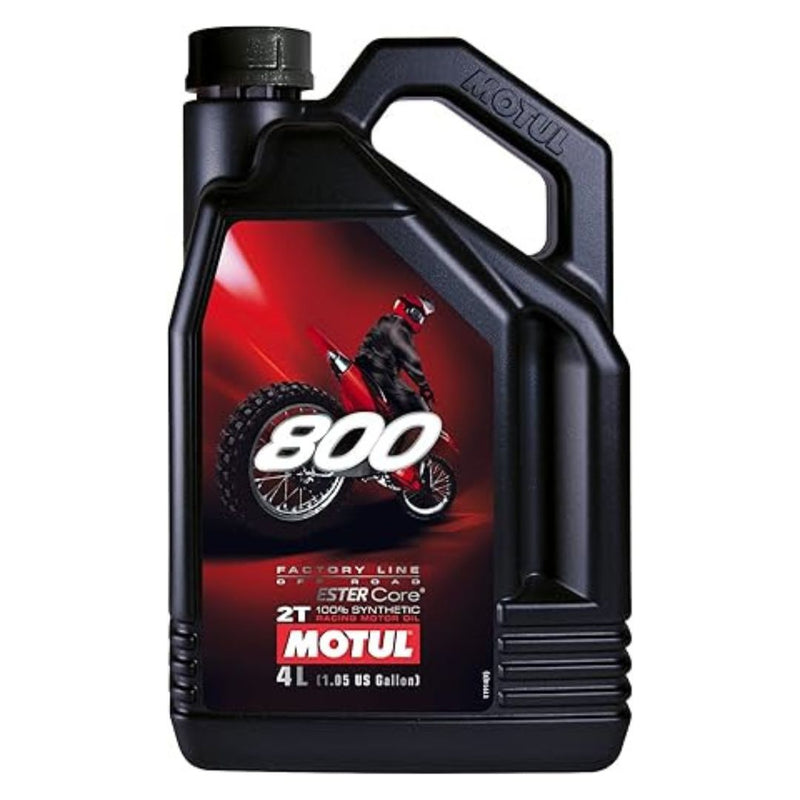 Motul 800 2T Factory Line 100% Synthetic Off Road 2-Stroke Engine Oil 4L (104039)