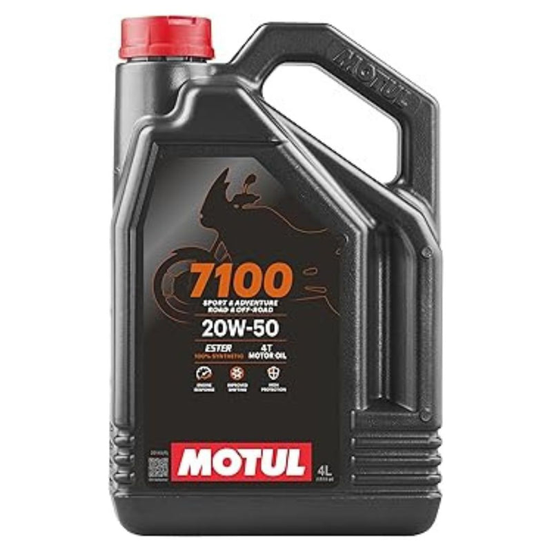 Motul 7100 Sport & Adventure Road & OFF Road 100% Ester Synthetic 20W50 4T Motor Oil 4L