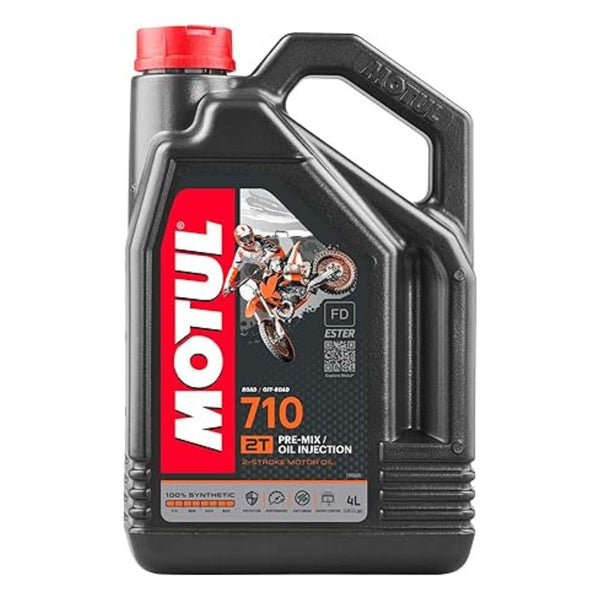 Motul 710 2T Full Synthetic Premix/ Oil Injection 2 Stroke Oil 4 Liter (104035)