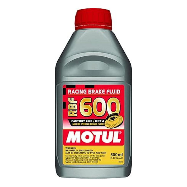 Motul MTL100949 8068HL RBF 600 Factory Line Dot-4 100 Percent Synthetic Racing Brake Fluid-600, 500. ml