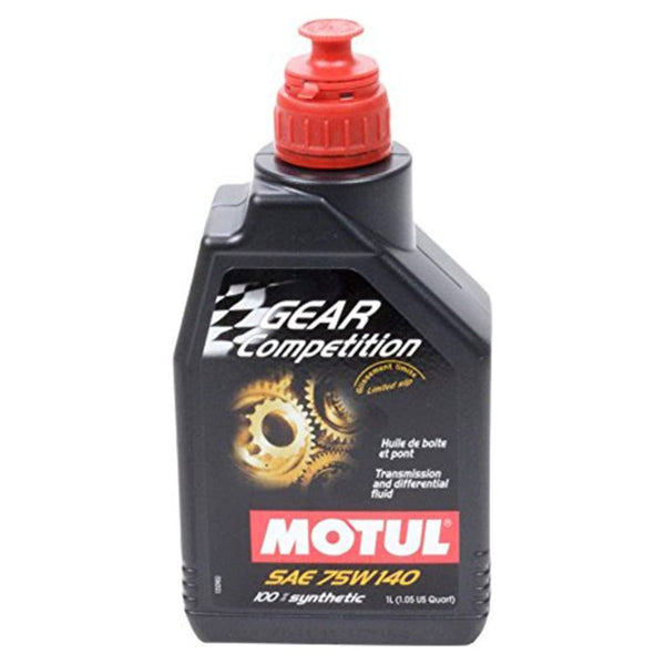 Motul Gear Competition 75w140 100 Percent Ester Synthetic Gear Oil Transmission and differential Fluid (105779)