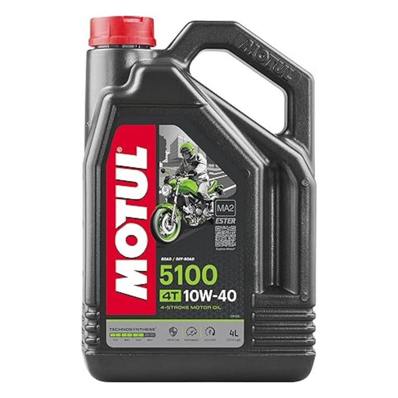 Motul Aceite 4T 5100 10W40 4 Stroke Synthetic Blend Motor Oil 4L